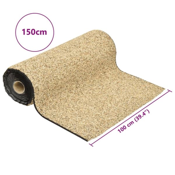 vidaXL Steinfolie naturlig sand 150x100 cm