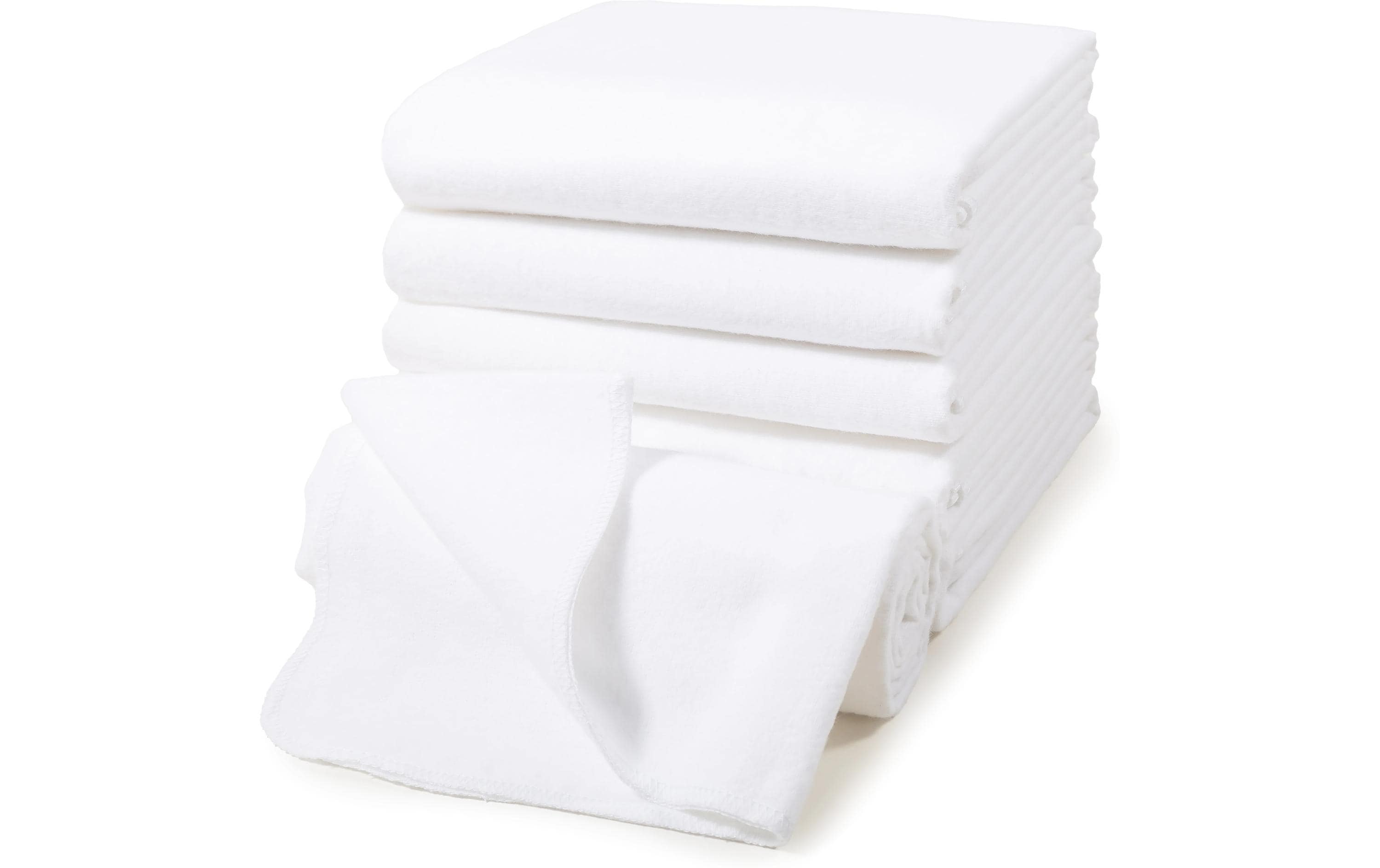 Moltontuch 6-er Set 80 x 80 cm, WeissMulltücher Set