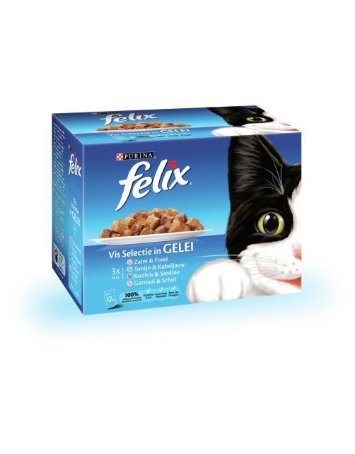 Felix Multipack Maaltijdzakjes Selectie 12x100 g - Kattenvoer