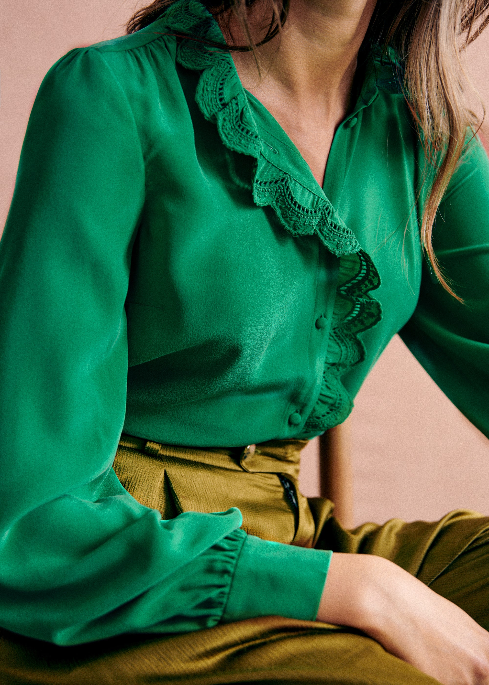 Chemise Chlo - Vert Flash - E-SHOP/CHEMISES & BLOUSES 5905219
