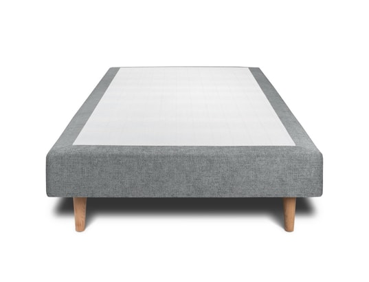 SOMMEIL DE PLOMB - Sommier  90 x 190 Sommier tapissier tissu gris anthracite 90x190 h29cm