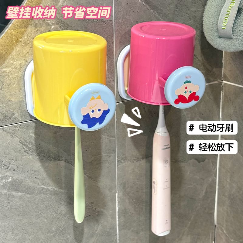 Momoi - Cartoon plastic tandenborstelhouder met beker (verschillende ontwerpen) / Set