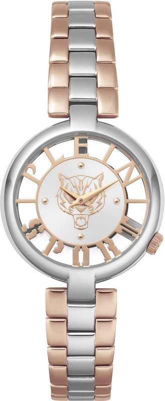 Plein Sport - PSMBA0423 - Polshorloge - Dames - Zilver - Quartz - Tweekleurig