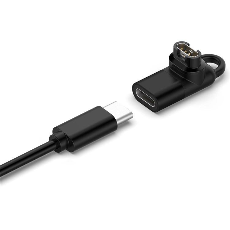 Garmin Smart Watch Ladeanschluss Adapter Konverter mit USB C Anschluss (180° Winkel)