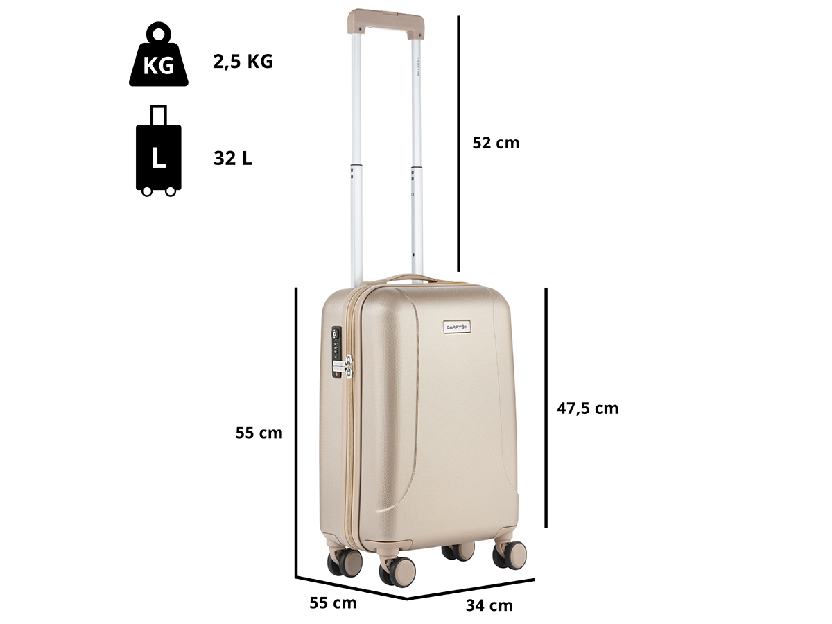 CarryOn Skyhopper 55 cm reiskoffer - Champagne