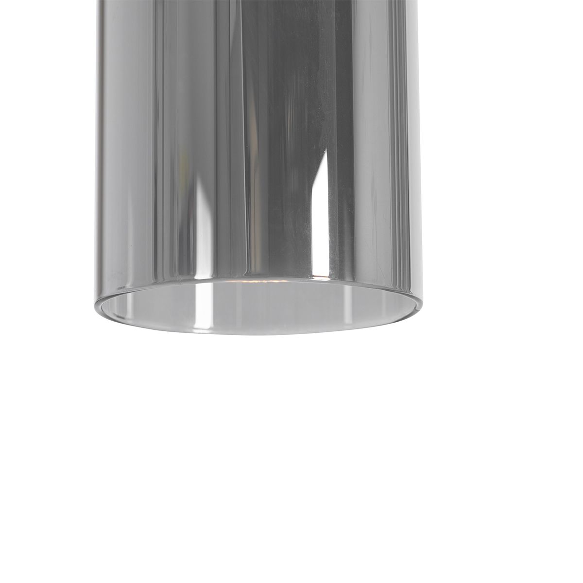 Moderne hanglamp zwart met smoke glas - Stavelot