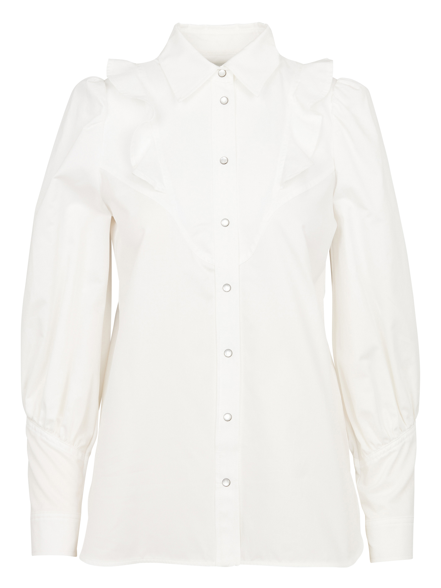 PANCIA - Chemise col classique en coton| Blanc
