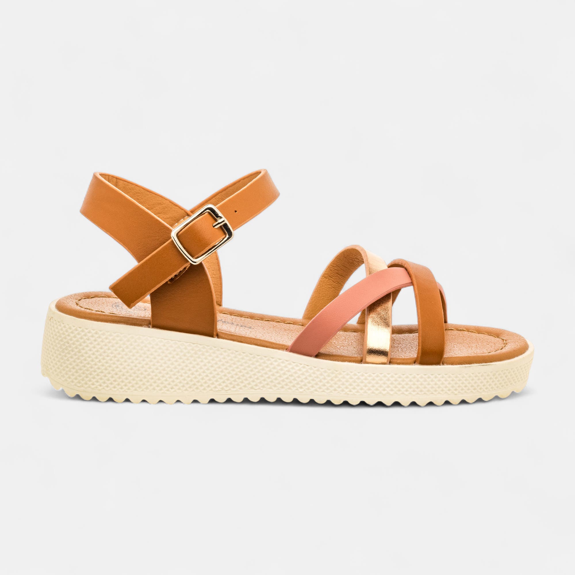 Sandales Fille cognac