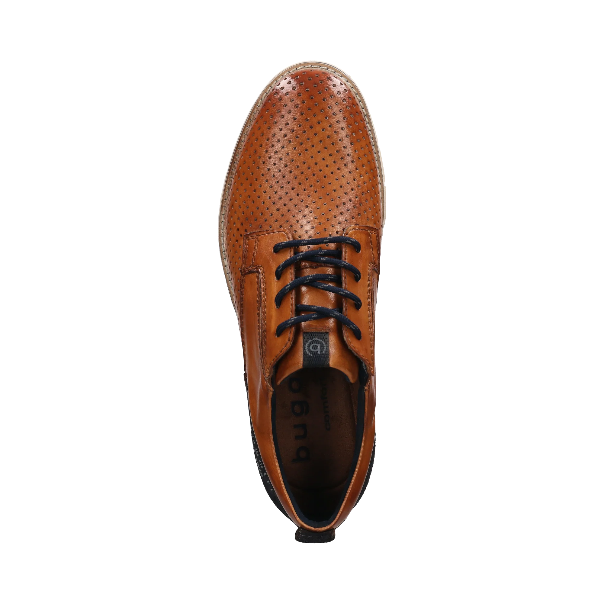 Leder Schnürer cognac