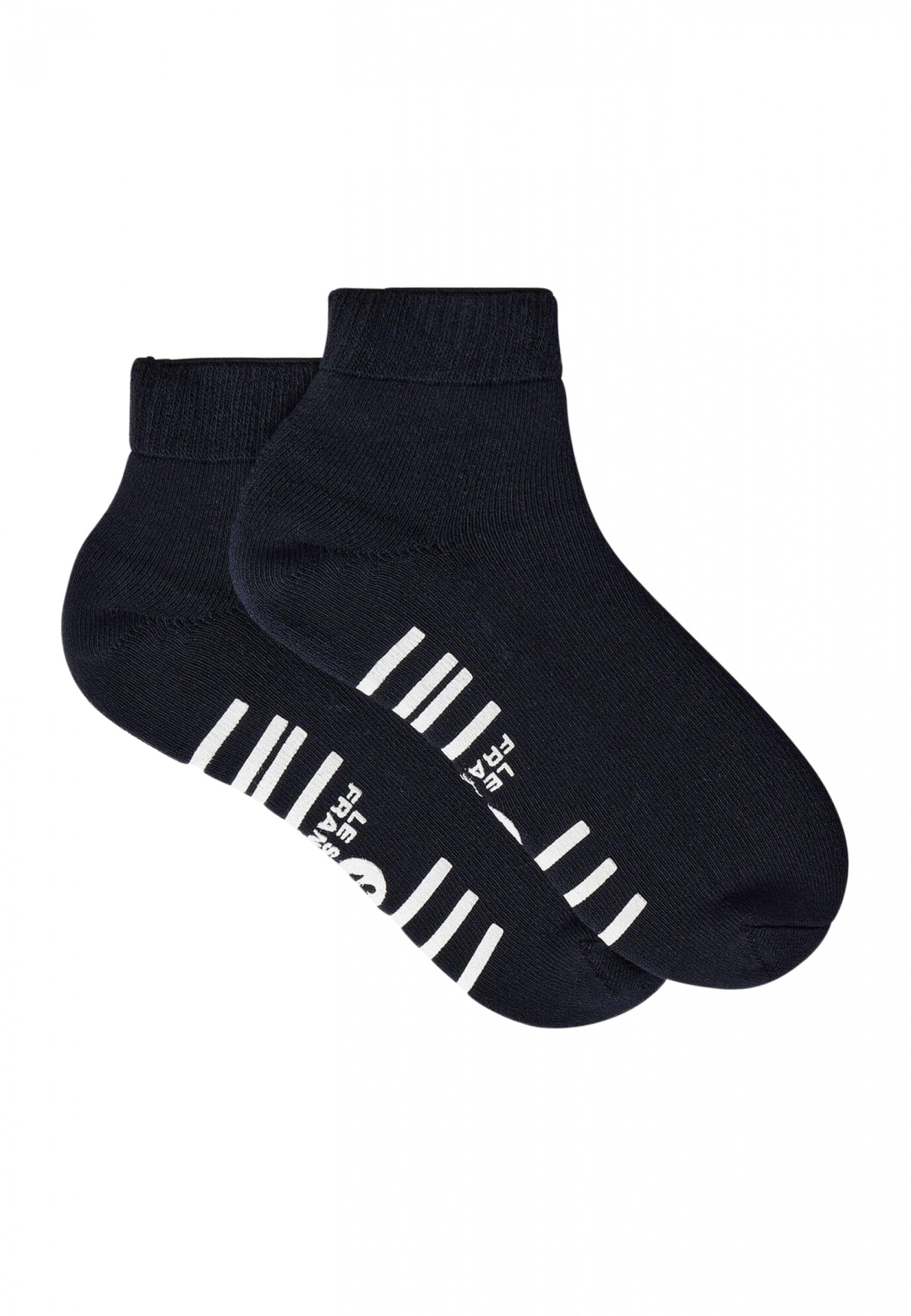 Chaussettes courtes à semelle anti-dérapante-Chaussonou Marine