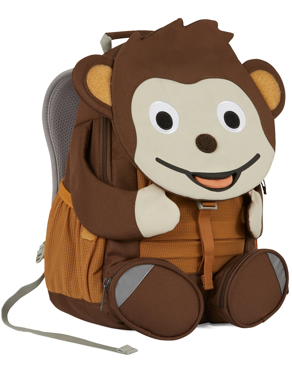 Kinderrucksack GROßER FREUND  AFFENZAHN (20x31x12) in braun