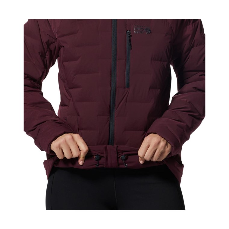 Mountain Hardwear Stretchdown Hoody Jacket Women Cocoa Red