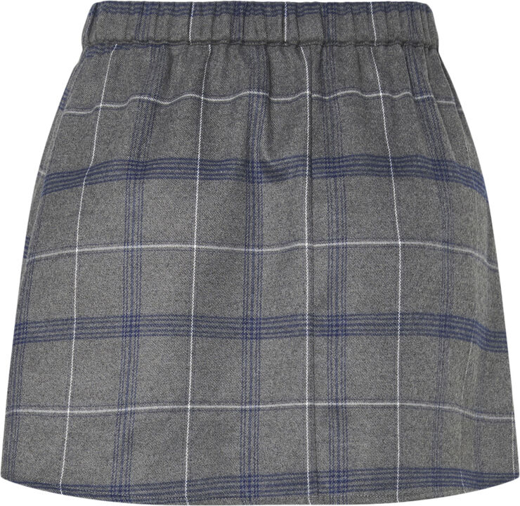 Pieces PCDIANA MW SHORT SKIRT WVN D2D Concrete grey/blue