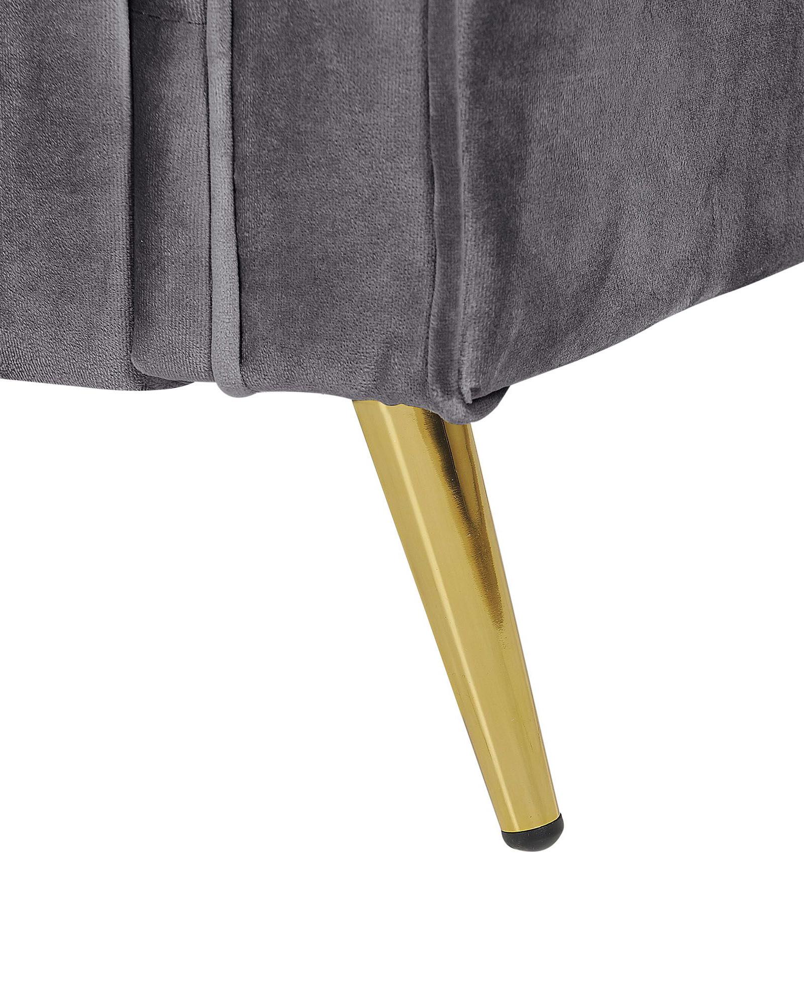 Fauteuil VIETAS Fluweel Donkergrijs