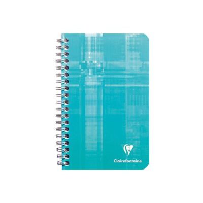 Clairefontaine - Carnet à spirale 11 x 17 cm - 100 pages - petits carreaux (5x5 mm) - disponible dans différentes couleurs