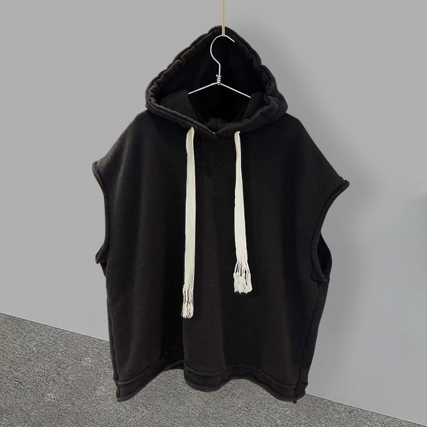 Acritus - Effen vest met capuchon