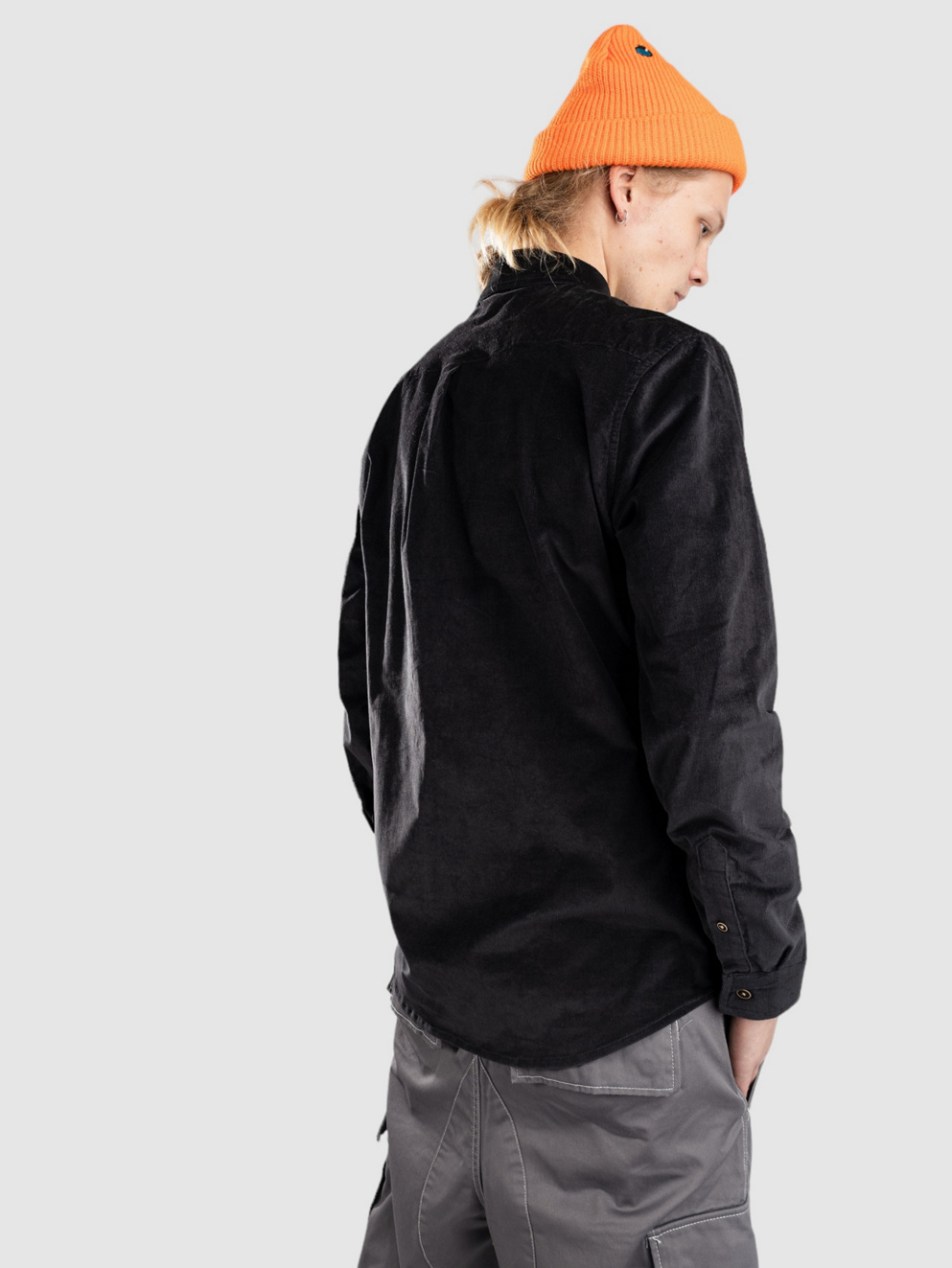 Anerkjendt Akleif Solid Cord Shirt castlerock