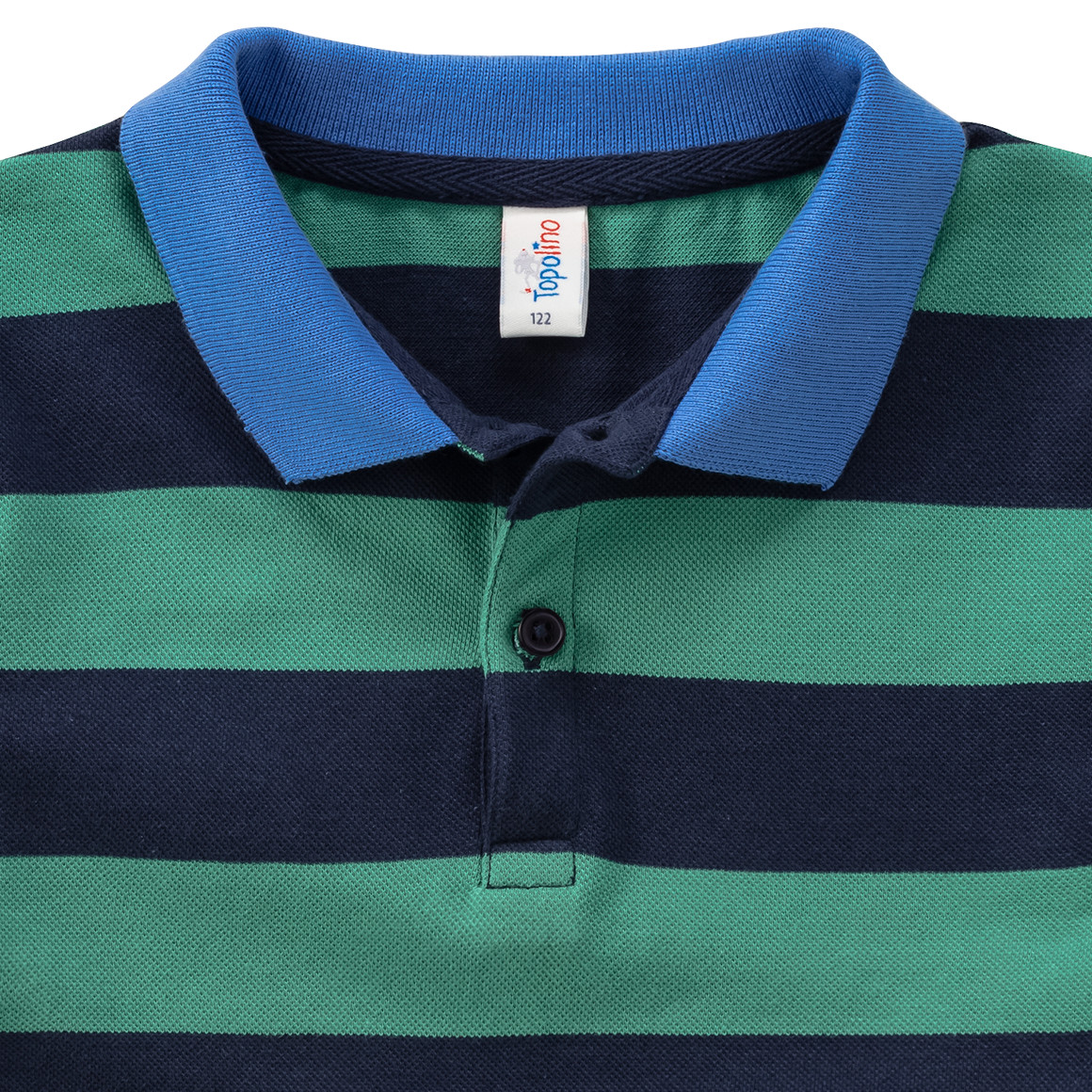 Topolino Jungen Poloshirt mit Streifen dunkelgrün / dunkelblau