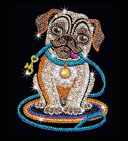 Sequin Art Paillettenbild - Lily - Mops