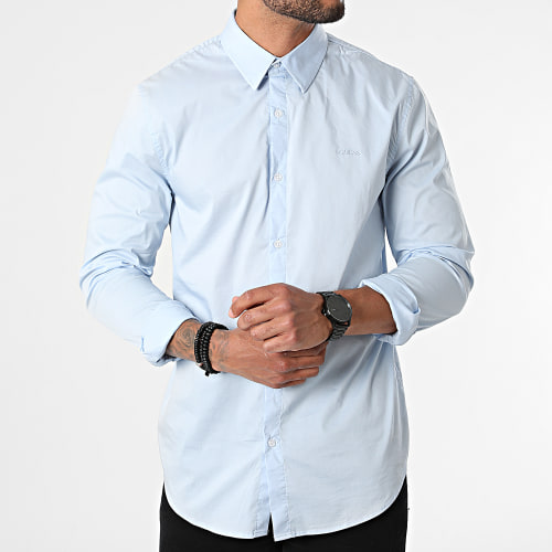 Chemise Manches Longues M1YH20-W7ZK1 Bleu Clair