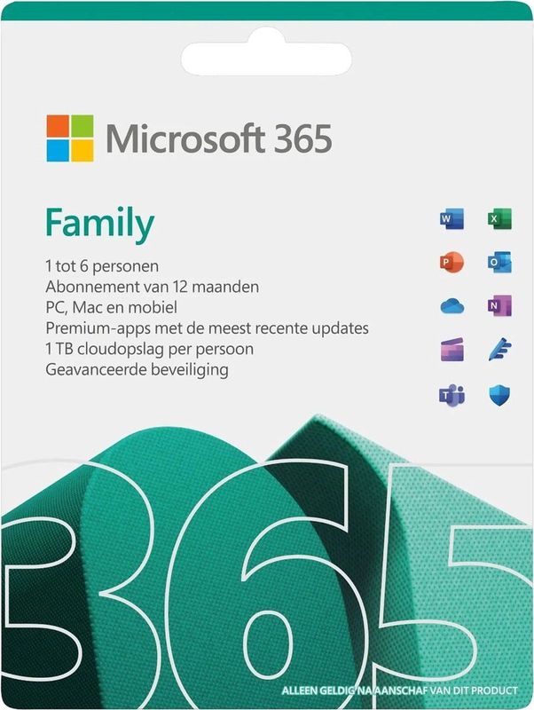 Microsoft 365 Family Win/Mac (Dutch)