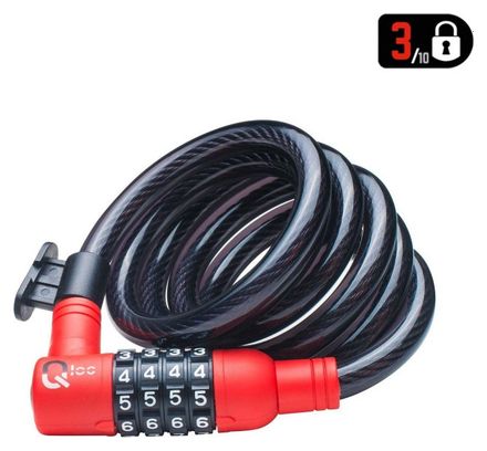 Antivol Câble Qloc Security SPC-12-150 | 12 x 1500 mm   Support