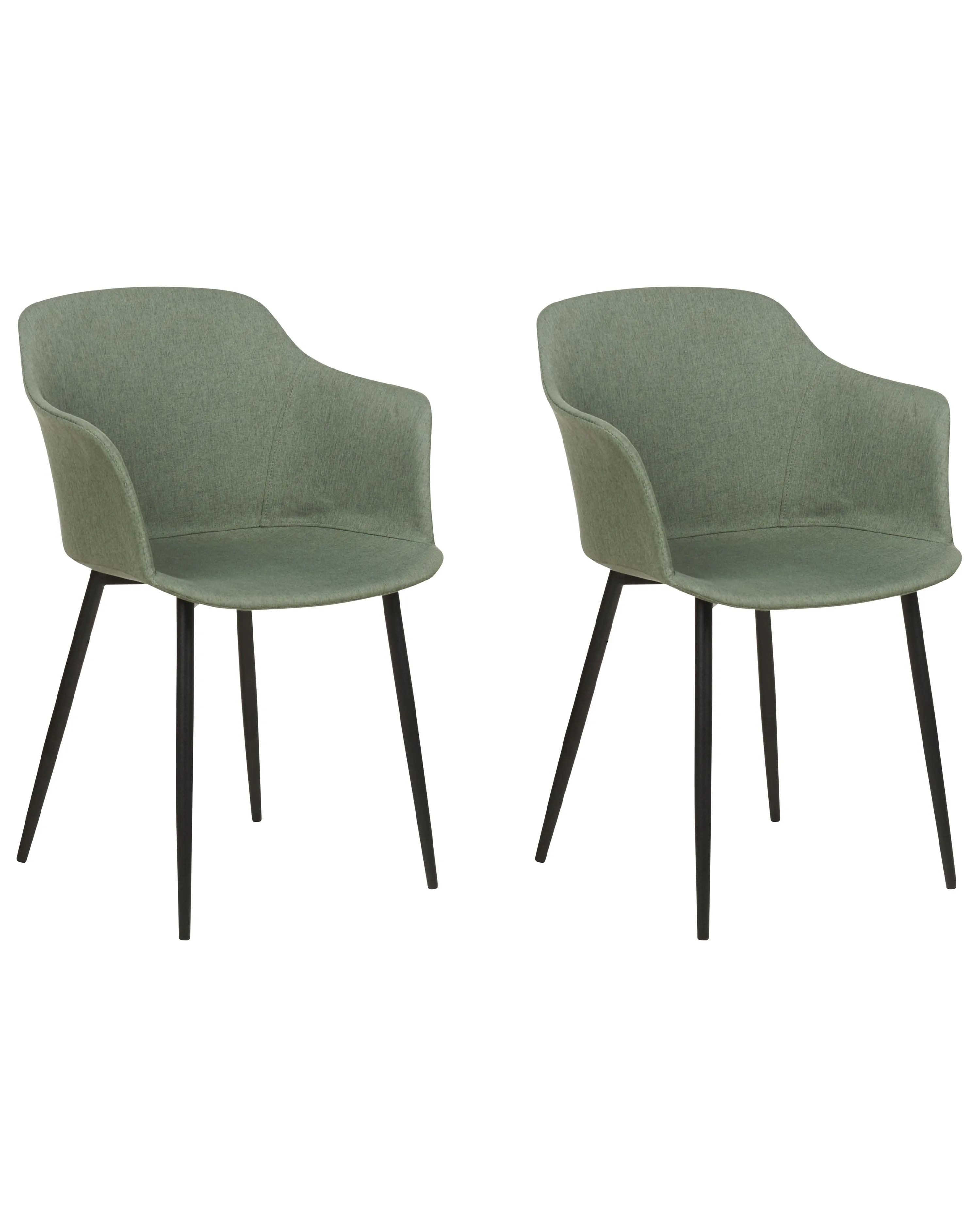 Set van 2 eetkamerstoelen ELIM Donkergroen