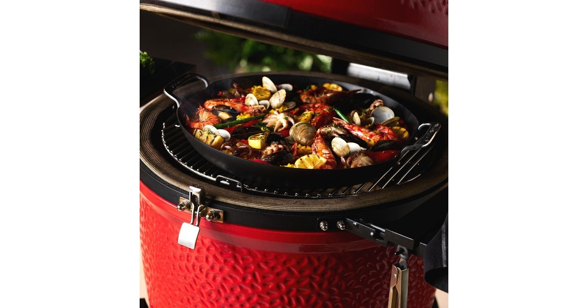 Kamado JoeKarbon Steel Paella Pan bak-/braadpan