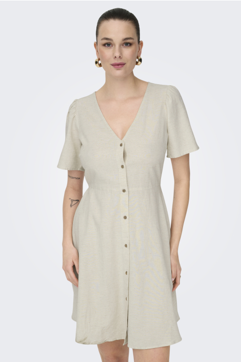 Only beige dames jurk