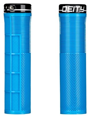 Paire de Grips Deity Knuckleduster 132 mm Bleu