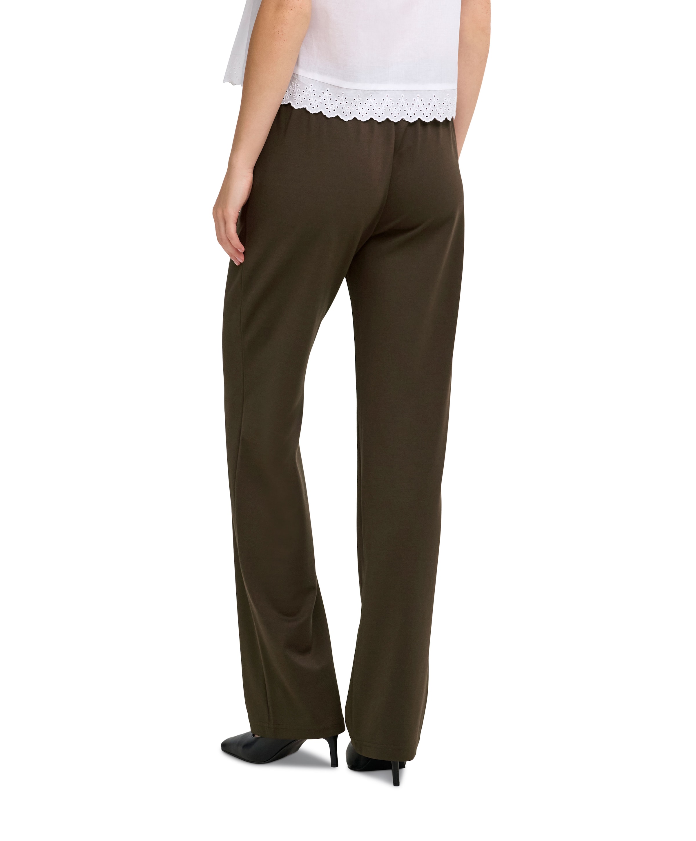 Only ONLPOPTRASH LIFE MW STRAIGHT dames broek bruin