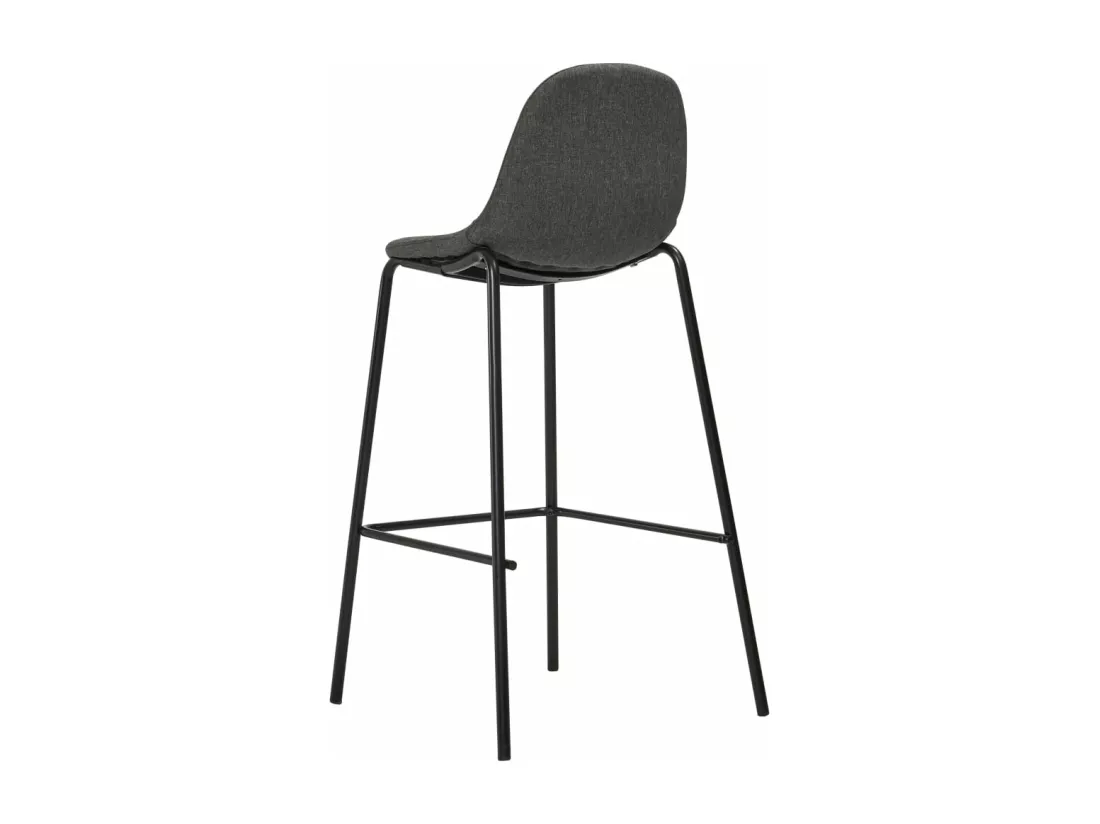 Ensemble de bar 5 pcs Tissu Gris foncé