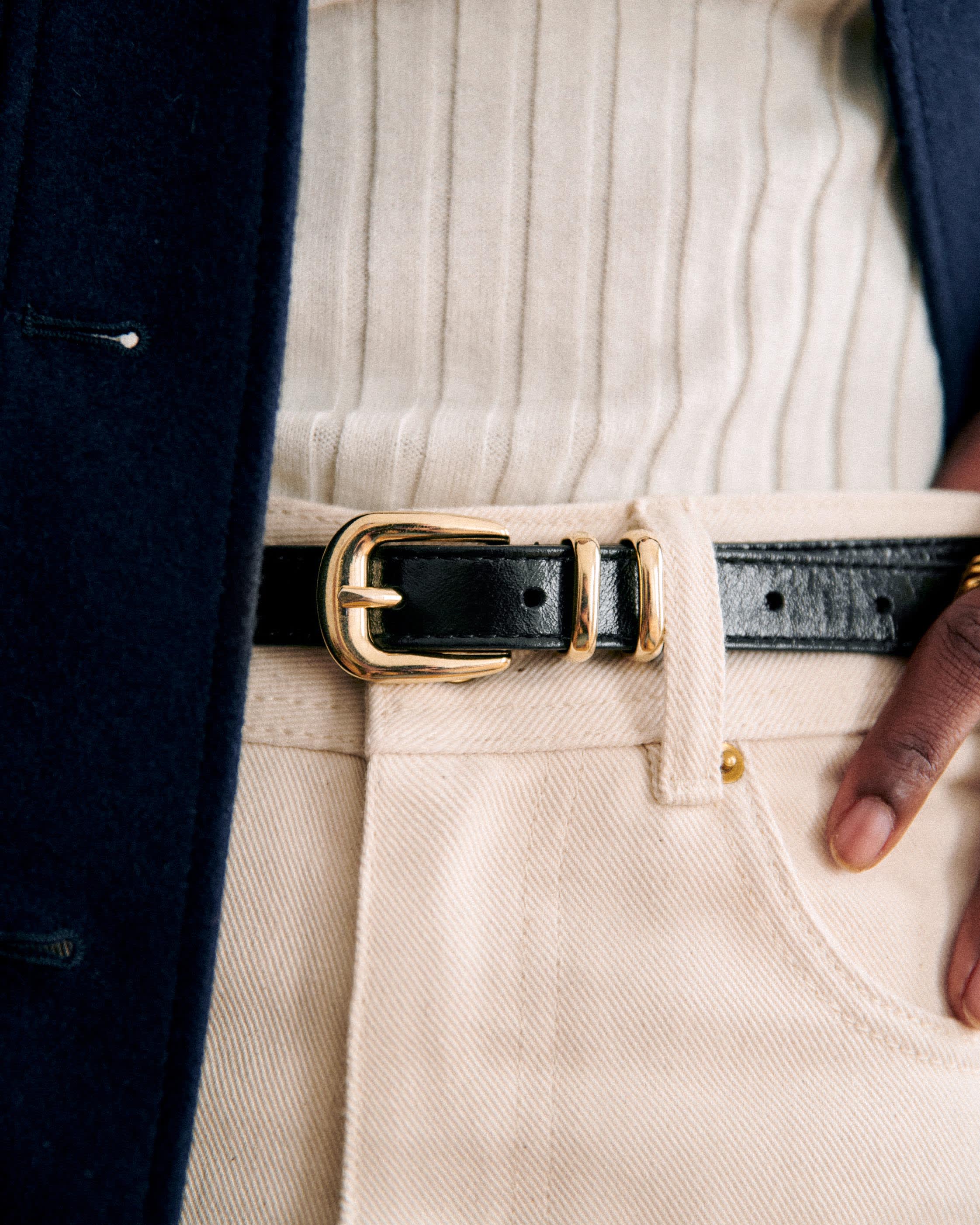 Ceinture Livie - Noir Vernis - E-SHOP/CEINTURES 5905890