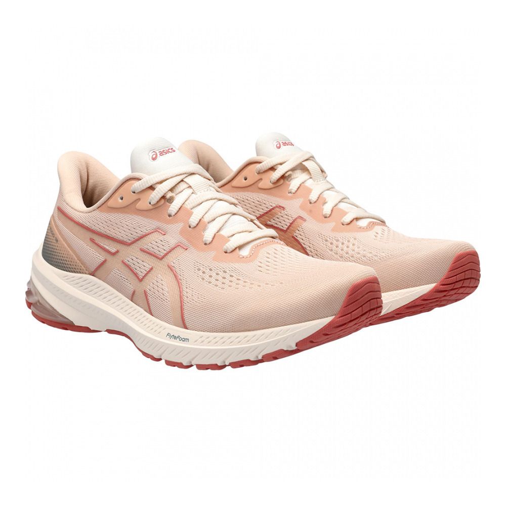Asics GT-1000 12 - Chaussures running Femme pale apricot/light garnet