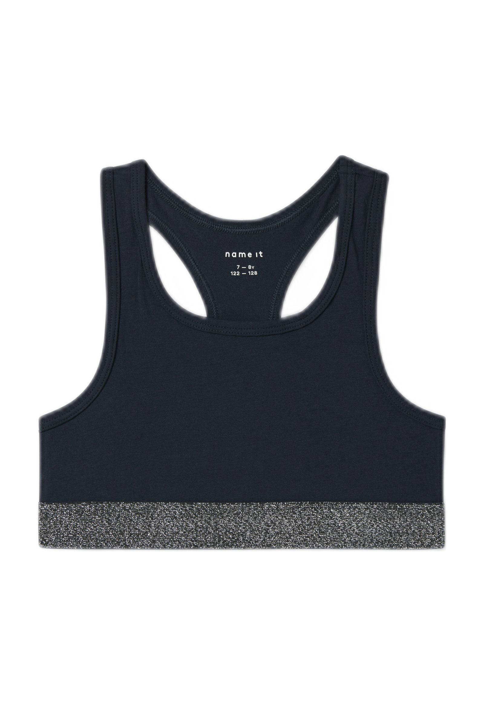 NAME IT bh top - set van 2 lichtgroen/zwart