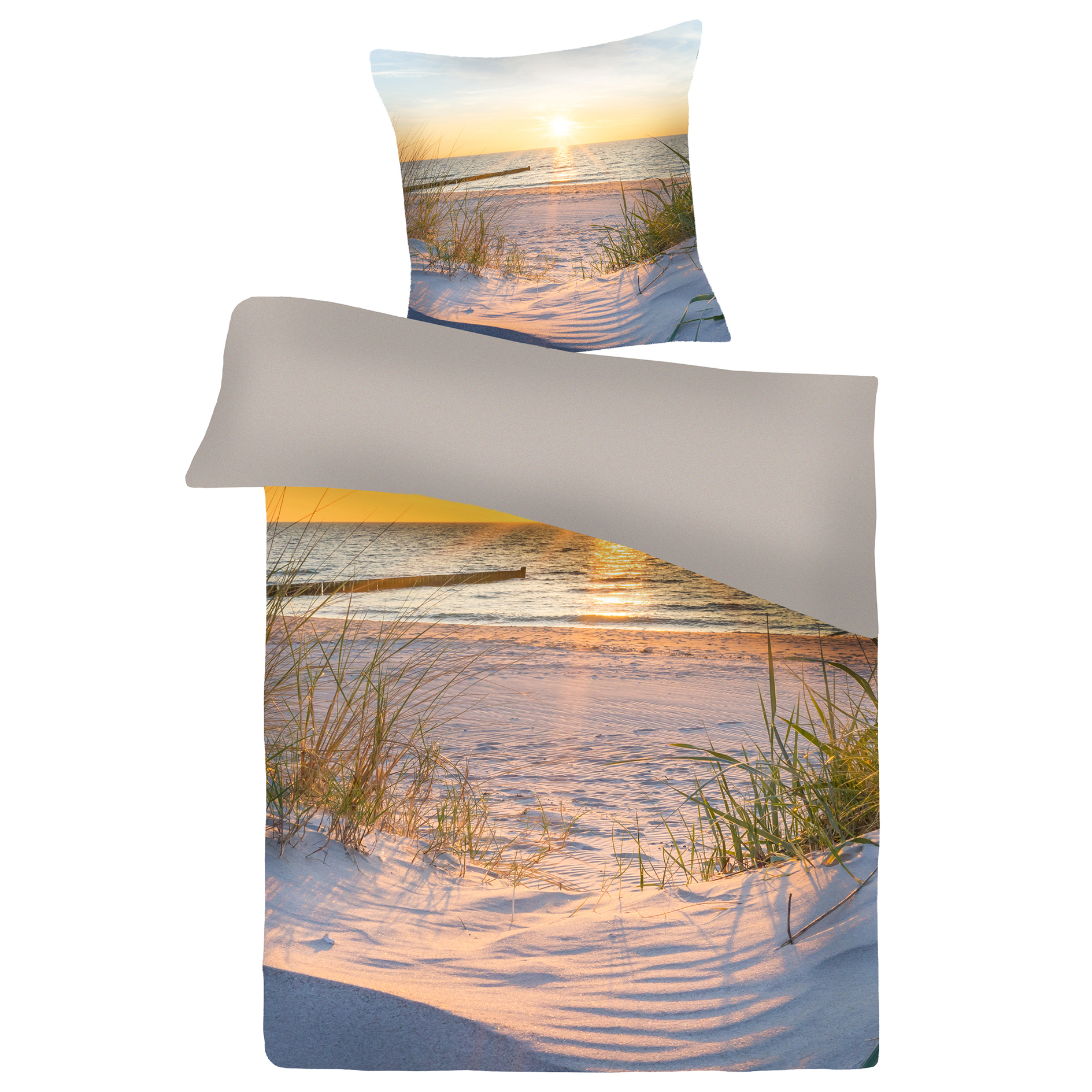 Microfaser-Bettwäsche - multicolor - Sylt - 135x200 cm