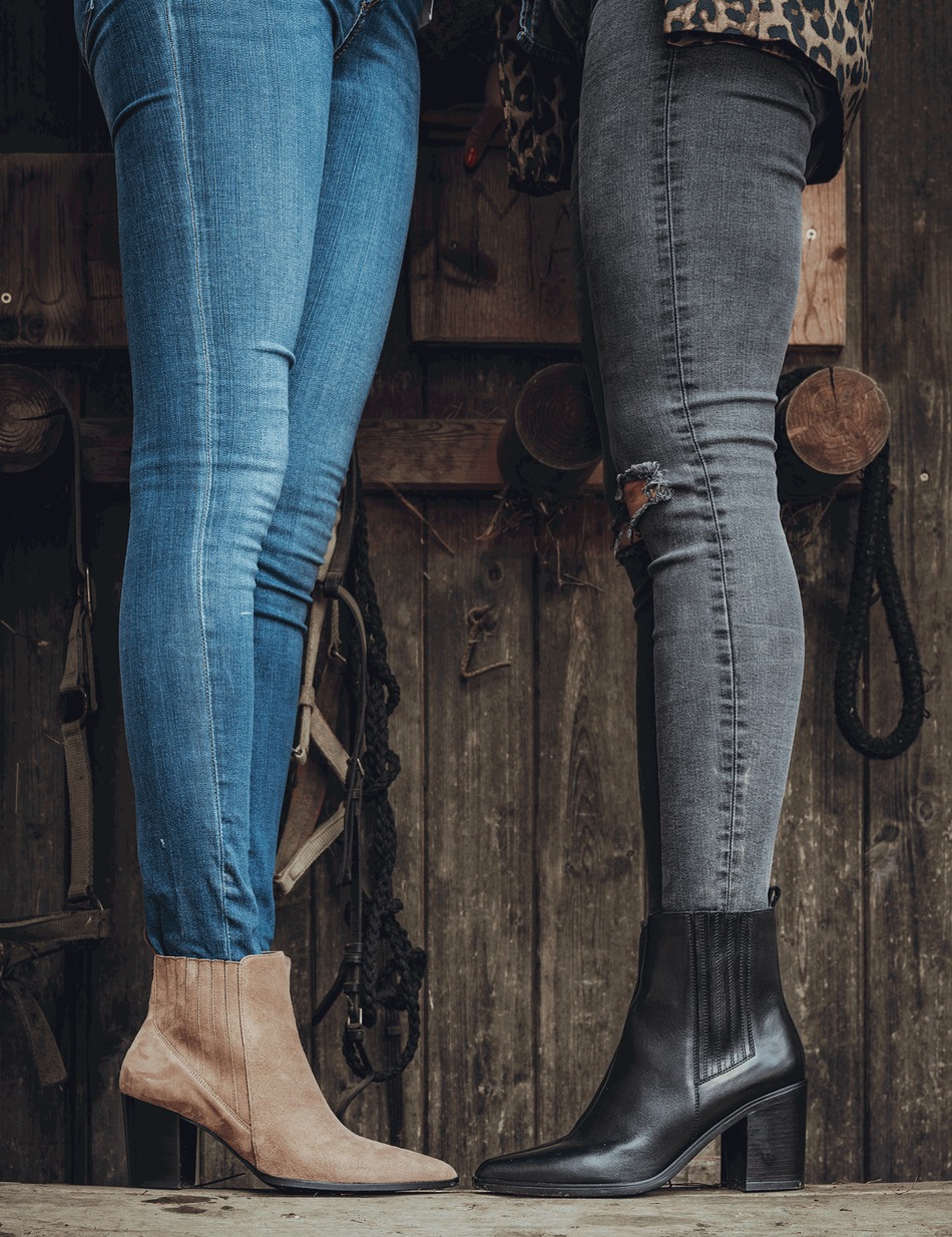 Glattleder Stiefelette