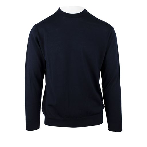 Nordstrand Crew Plain Striktrøje, Navy, L