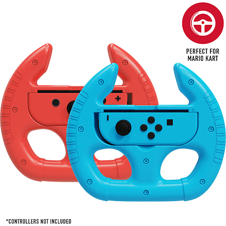 Nintendo Switch Joy-Con Racing Wheels - blå/rød