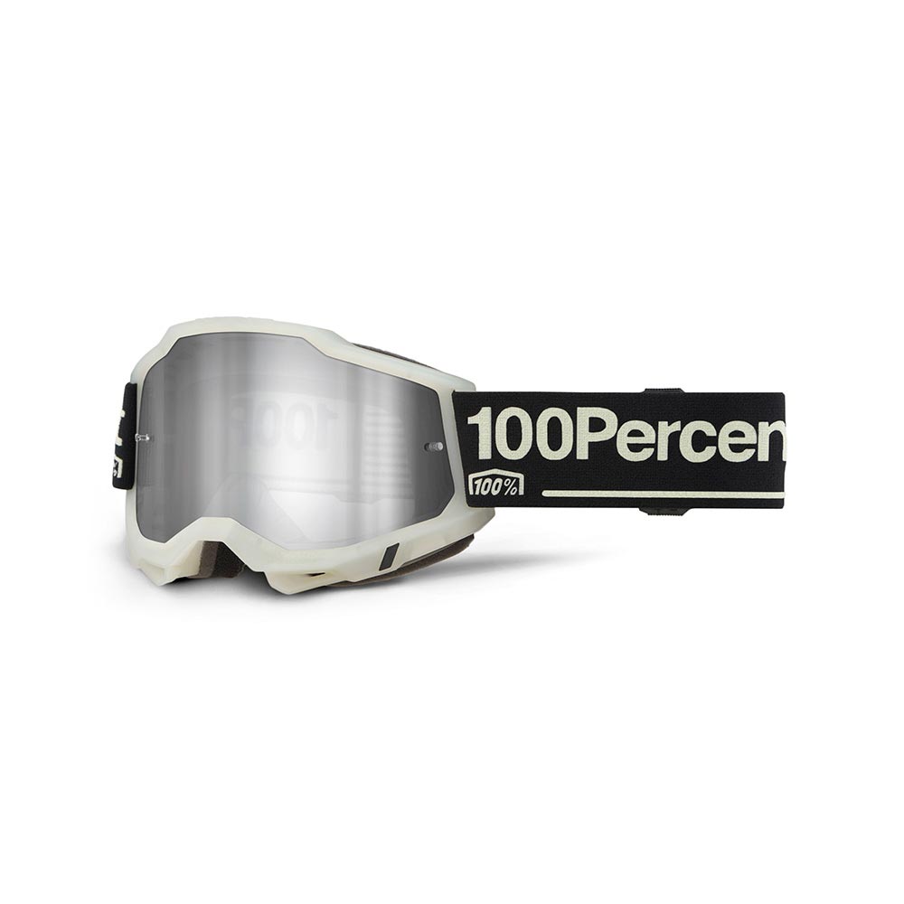 100% - Masque Accuri 2 Glow - Silver Mirror Blanc / Noir
