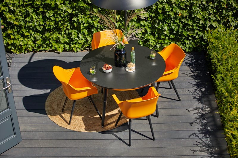 Hartman kuipstoel Sophie Studio oranje / zwart