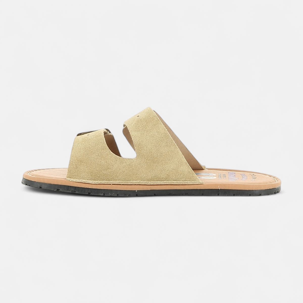 Mules Femme en cuir beige
