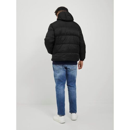 Jack & Jones - 12243520 PUFFER HOOD-BLACK Negro
