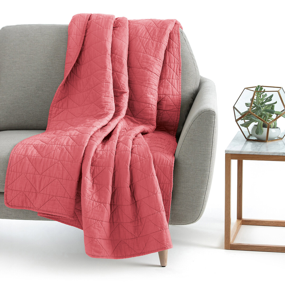 LA REDOUTE INTERIEURS<br>Boutis acolchoados em algodão Cenário Zig Zag