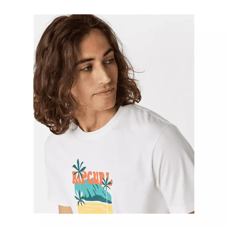 Teeshirt RIPCURL Horizon Front Print Sstee Bone M