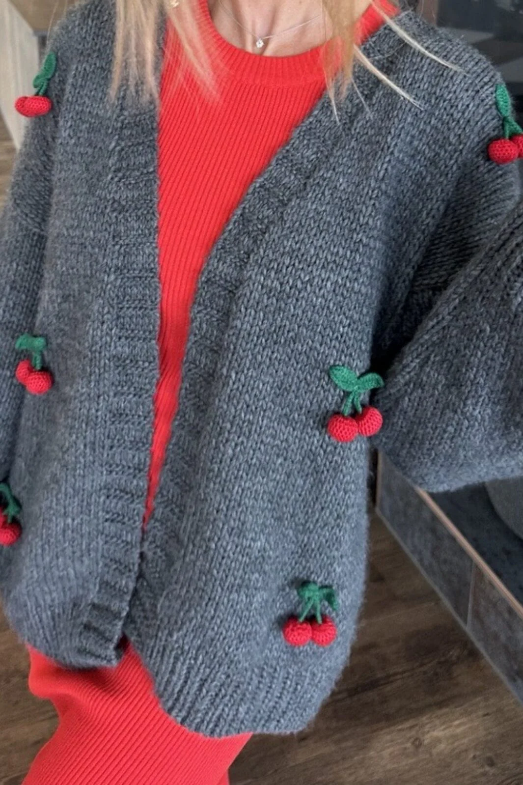Valentin Studio Cherry Cardigan