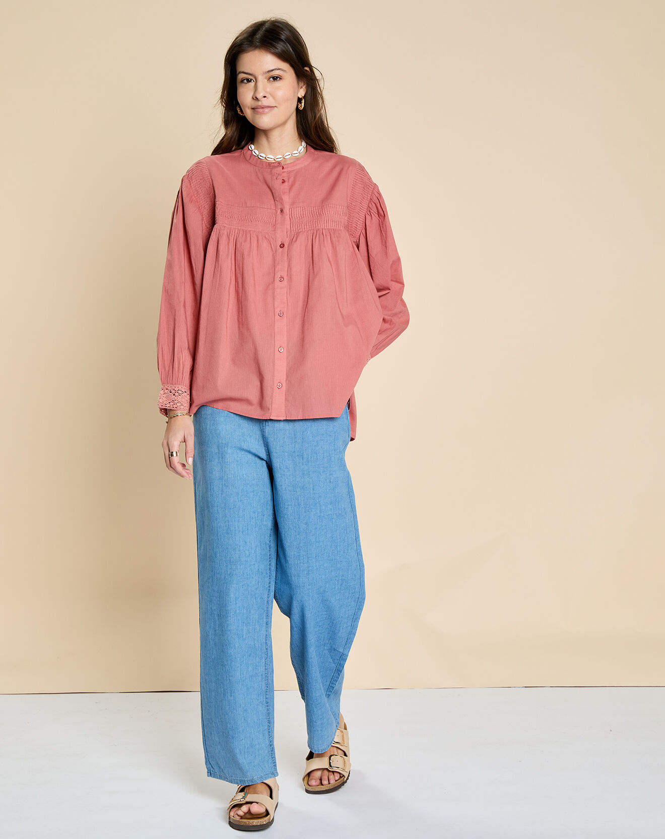 Harris Wilson Blouse Elais brique