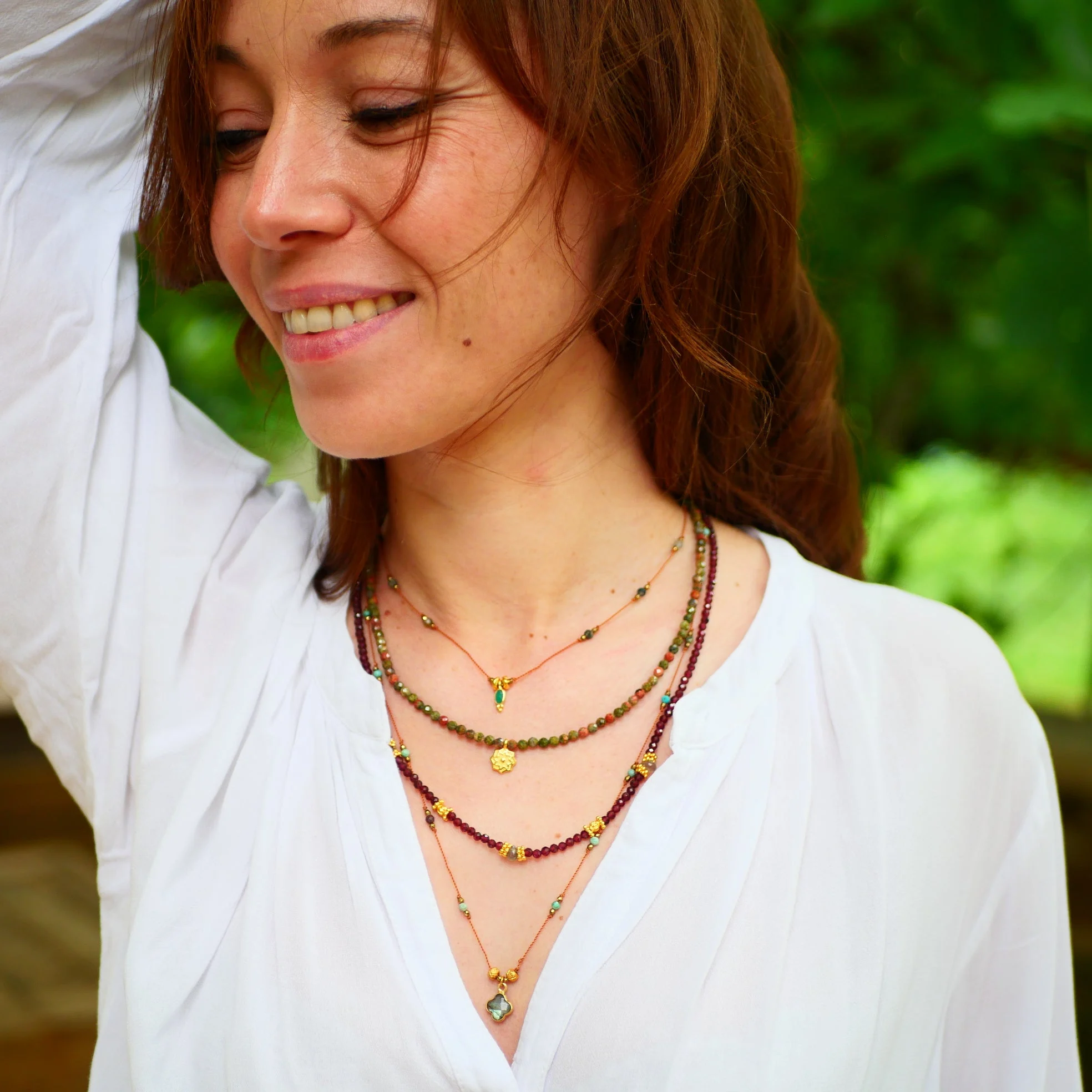 YATRA - Collier en cordon nylon onyx | Multicolore