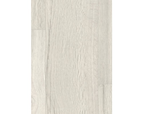 Elva witte vinylvloer, landhuisstijl plank, klikverbinding, 1292 x 193 x 7,5 mm