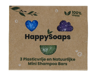 HappySoaps Mini Shampoobars Vegan 3ST